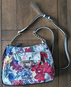 Dana Buchman Floral Spring Flower Purse Crossbody Chain Summer Purse - Picture 1 of 7