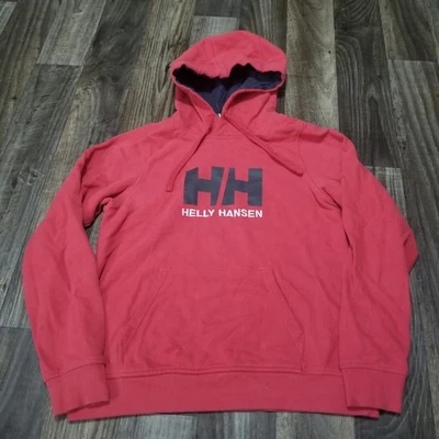 Sudadera con Capucha Helly Hansen Mujer Grande Rojo Logo Pullover Sudadera Algodón Foto 1 de 4
