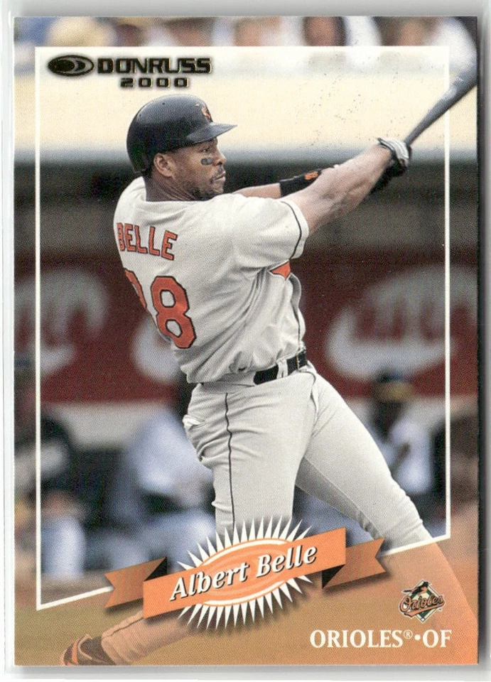 2001 DONRUSS #12 ALBERT BELLE 2000 RETRO BALTIMORE ORIOLES - Image 1 of 2