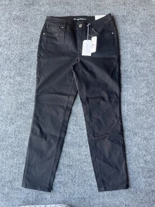 $128 Tommy Bahama Boracay High Rise Ankle Black Pants Size 6 NWT Beach 6x28 - Picture 1 of 13
