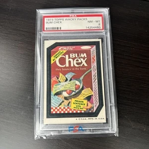 1973 Topps Wacky Packages Bum Chex 4th Series PSA 8 NM Non-sport Card - Picture 1 of 2