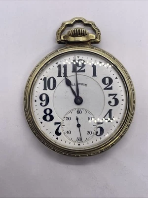 Illinois Bunn Special 60hr 16s A6P 21j Bunn Special Case Railroad Pocket Watch - Image 1 of 4