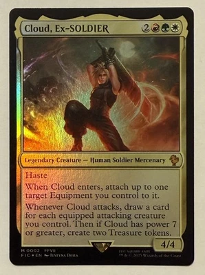 Cloud, Ex-SOLDIER Foil - Mythic - Commander: Final Fantasy MTG - Image 1 of 2