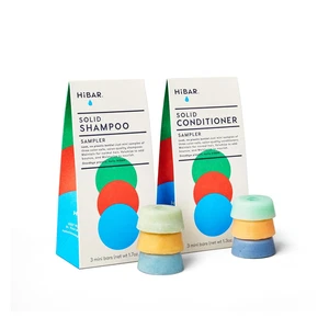 Juego shampoo acondicionador barras mini viaje salon calidad sin plastico 6 - Picture 1 of 12