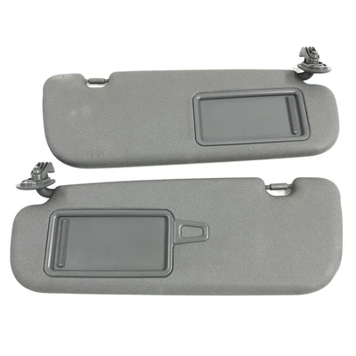 Par de parasoles Hyundai Veloster 2012-2015 lados del conductor del pasajero OEM GRIS OSCURO Foto 1 de 4