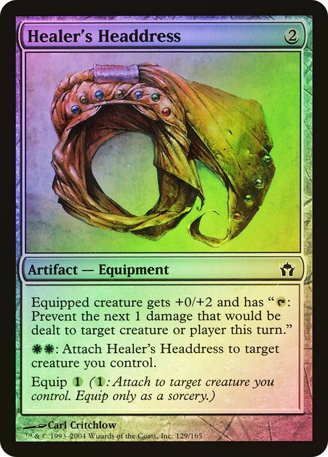 MTG FOIL Healer's Headdress  - Fifth Dawn #129 - Image 1 of 1