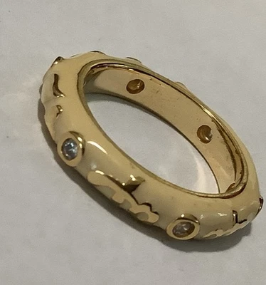 Lauren G Adams Butternut Desire Ring Clear Cz’s Gold Plated (25) Size 6 - Image 1 of 2