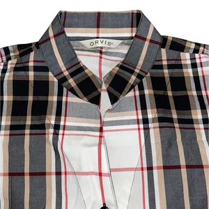 Orvis Hemd mit Knopfleiste 8 kariert Bischofskragen Preppy Oberteil Reitsport - Bild 1 von 9