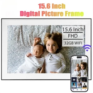 15.6 Inch Built in 32GB WiFi Large Touch Ips Digital Photo Frame 1920*1080 WiFi - Picture 1 of 19