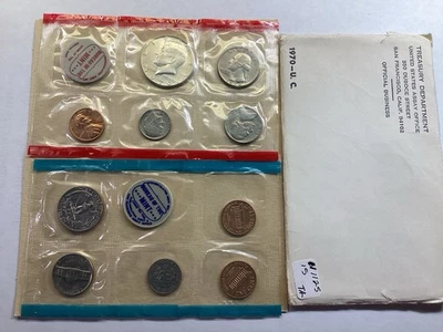 1970 PDS Uncirculated Mint Set w/Original Packaging Cello 10 Coin 111125 15ta - Image 1 of 4