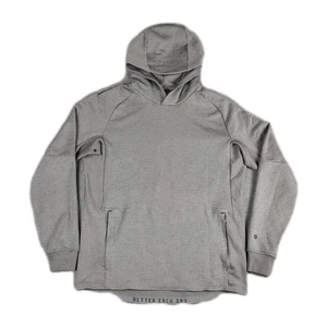 Sudadera con Capucha Lululemon Textured Tech Para Hombre Gris Medio Estilo No. LM3EPES - Imagen 1 de 10