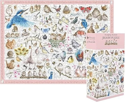 Wrendale Designs by Hanna Dale Jigsaw Puzzle Birds Uccelli Giardino 1000 pezzi - Immagine 1 di 3
