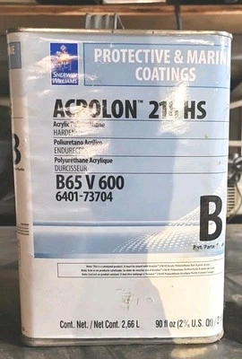 Sherwin Williams Acrolon 218 Hs Hardener (B) paint hardener 1 Gallon  Foto 1 de 4