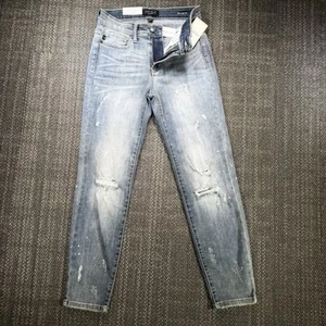 Jeans Judy blu donna 5/27 vestibilità 27x26 blu vestibilità rilassata baffi invecchiati nuovi con etichette - Foto 1 di 24