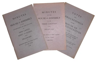 3 Booklets on COLONIAL DELAWARE HISTORY, 1929-30, NEW CASTLE, KENT, SUSEX, DE - Image 1 of 4