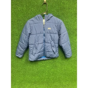 Youth REI Blue zip up winter skiing snowboarding hiking unisex jacket Sz Medium - Picture 1 of 4