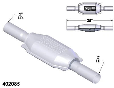 Catalytic Converter for 1987-1989 Chevrolet Beretta - Imagem 1 de 2