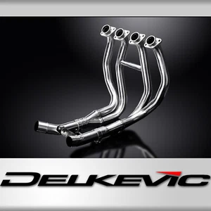 Suzuki GSX1300R Hayabusa 1999-07 Delkevic 4-2 Header Stainless Exhaust Downpipes - Picture 1 of 5