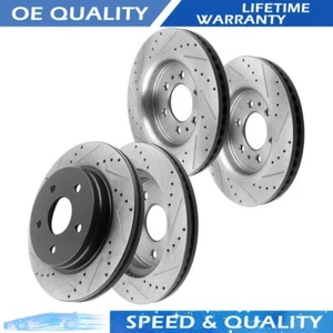 Front Rear Brake Rotors For Buick Enclave Chevy Traverse Saturn Outlook Rotor - Picture 1 of 10