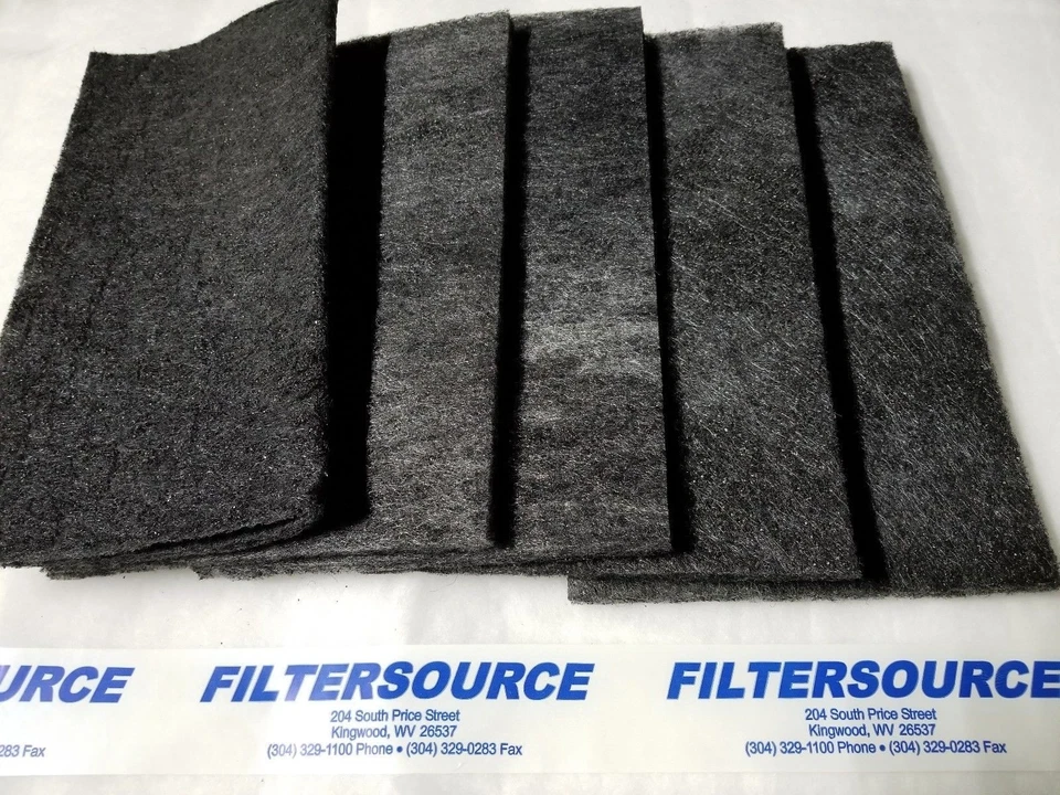 Paint Booth Carbon Odor VOC Adsorption Filters 20x20x 1/2" Double carbon 10 pack