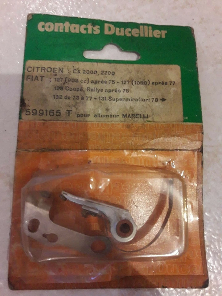 Jeu de contact rupteur CITROEN CX A112 ABARTH FIAT 127 128 131 132 PANDA ARGENTA - Photo 1/1