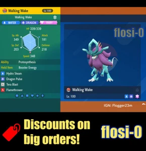 6IV Walking Wake Suicune Pokemon Scarlet and Violet - Picture 1 of 1