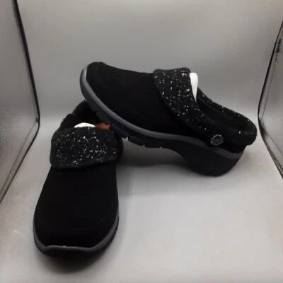 Tamancos femininos Skechers Easy Going Full Bloom 7M preto C869 - Imagem 1 de 4