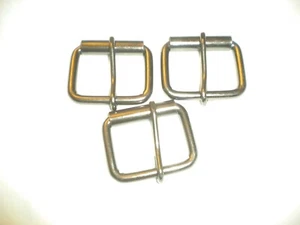 LOTE DE 3 HEBILLAS REGULARES COLOR PLATA PARA CINTURÓN DE 1 1/2 PULGADA ANCHO  - Imagen 1 de 3