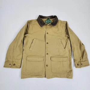 VTG LL BEAN Kids Field Barn Chore Jacket Boys UNISEX Camping Fisherman M 10-12 - Picture 1 of 12