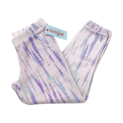 Pantalones deportivos Cat & Jack para niñas talla XS 4/5 bolsillos tie dye púrpura Foto 1 de 4