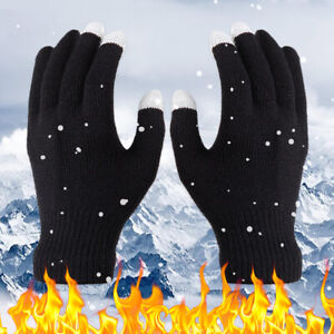 Electric Heated Gloves Touchscreen Mittens Hand Warm Windproof Thermal Winter