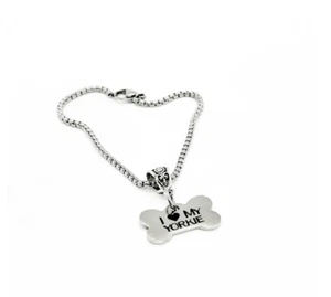 I Love My Yorkie Bettelarmband, Yorkie Hund, Yorkie Besitzer, Yorkie Adoption, York - Bild 1 von 1