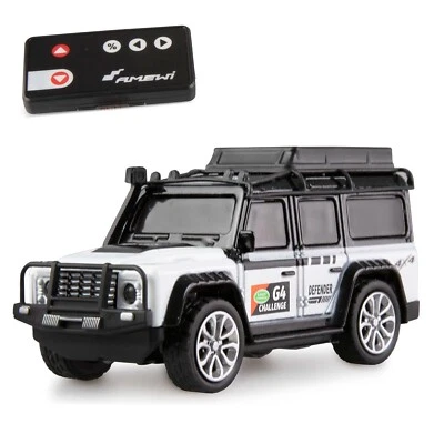 Mini Metall RC Geländewagen Die Cast 1:64 RTR weiß ferngesteuert - Amewi 22678 - Bild 1 von 4