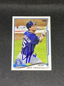 Jeff Francoeur San Diego Padres Signed Auto 2014 Topps Card #US167 ~ COA