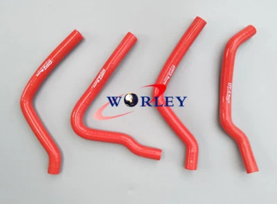 Manguera de radiador de silicona roja para Kawasaki KX125 KX 125 1990-1993 1991 1992 Foto 1 de 4