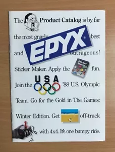 ATARI AMIGA APPLE C64 IBM - EPYX Catalog - Picture 1 of 2