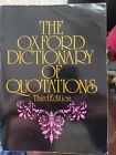 The Oxford Dictionary Of Quotations Third Edition 1980