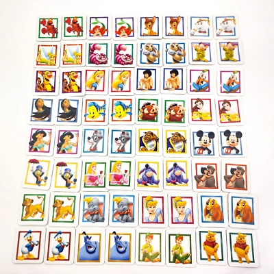 Memory Game The Disney Edition Hasbro Picture Cards 32 Pairs Replacement NO BOX - Image 1 of 4