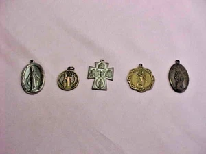 5 mächtigste katholische Medaillen Hl. Christophorus, Antonius, Wundersam, Skapulier - Bild 1 von 12