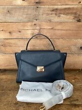 Michael Kors Large Top Handle Whitney Admiral Smooth Leather Satchel-NWT