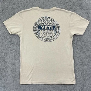 Camisa Yeti Departamento de Conservación Adulto Pequeña Beige Pesca Deportiva Manga Corta - Imagen 1 de 8