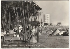 MARINA DI MASSA - CAMPING E COLONIA FIAT - VIAGG. 1958 -98111- - Picture 1 of 1