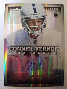 Panini Absolute Conner Vernon 2013 Oakland Raiders Duke 121/499 - automático - Imagen 1 de 1