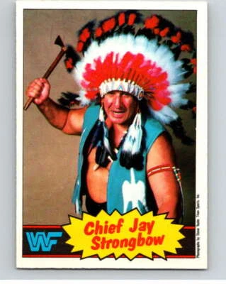 1985 O-Pee-Chee WWF #20 Chief Jay Strongbow  V65713 - Image 1 of 2