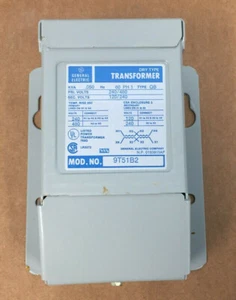 GE 9T51B2 TRANSFORMER PRI.240/480VAC SEC.120/240 50W TYPE QB 1HP - Picture 1 of 5