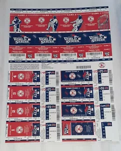 Boston Red Sox 2013 Campeones de la Serie Mundial vs Cardinals Hoja de Boleto Completa - Como Nuevo - Imagen 1 de 11