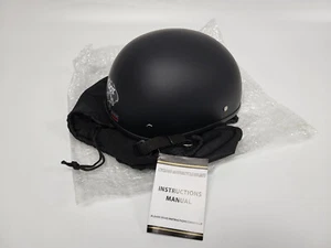 Cyclone TN888 Motorcycle Half Helmet, XXL 63-64cm, DOT - Picture 1 of 18