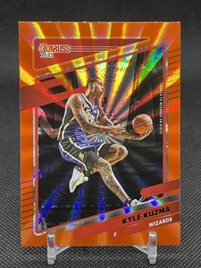 2021-22 Panini Donruss HOLO ORANGE LASER #166 KYLE KUZMA Washington Wizards