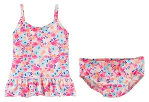 Oshkosh B'gosh Toddler Girl 2-Piece Rash Guard Swim Set UPF 50+ Floral Swimwear - Picture 1 of 5