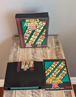Complete ✹ WORLD HEROES 2 II ✹ Neo Geo AES Game NEOGEO ✹ USA Version - Image 1 of 4